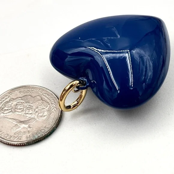 ROXANNE ASSOULIN The Big Puffy Heart Charm Navy - Picture 4 of 11